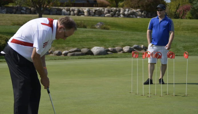 Fulton Allem at a leukemia charity golf event