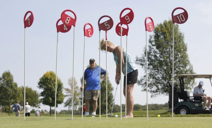 Fulton Allem at a leukemia charity golf event