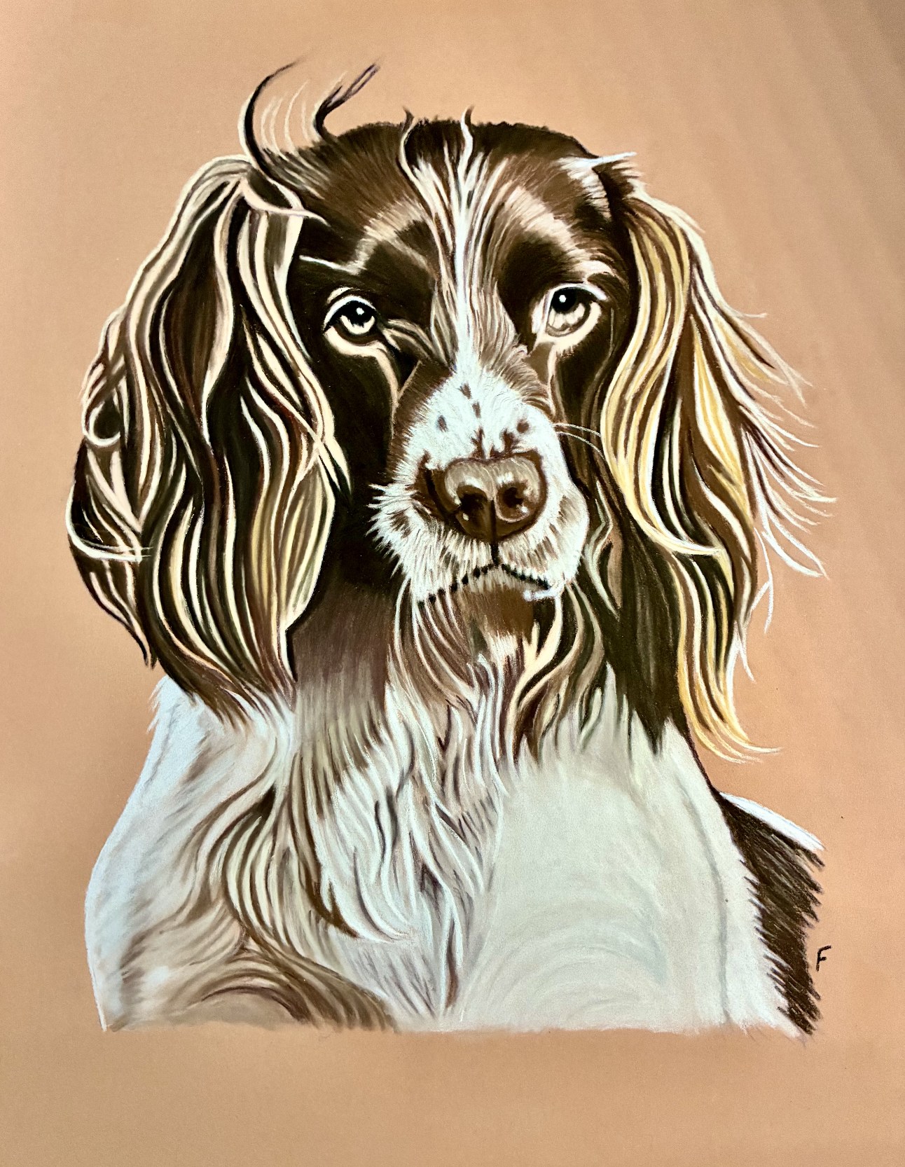 Past custom animal portrait commission 5 by Fulton Allem
