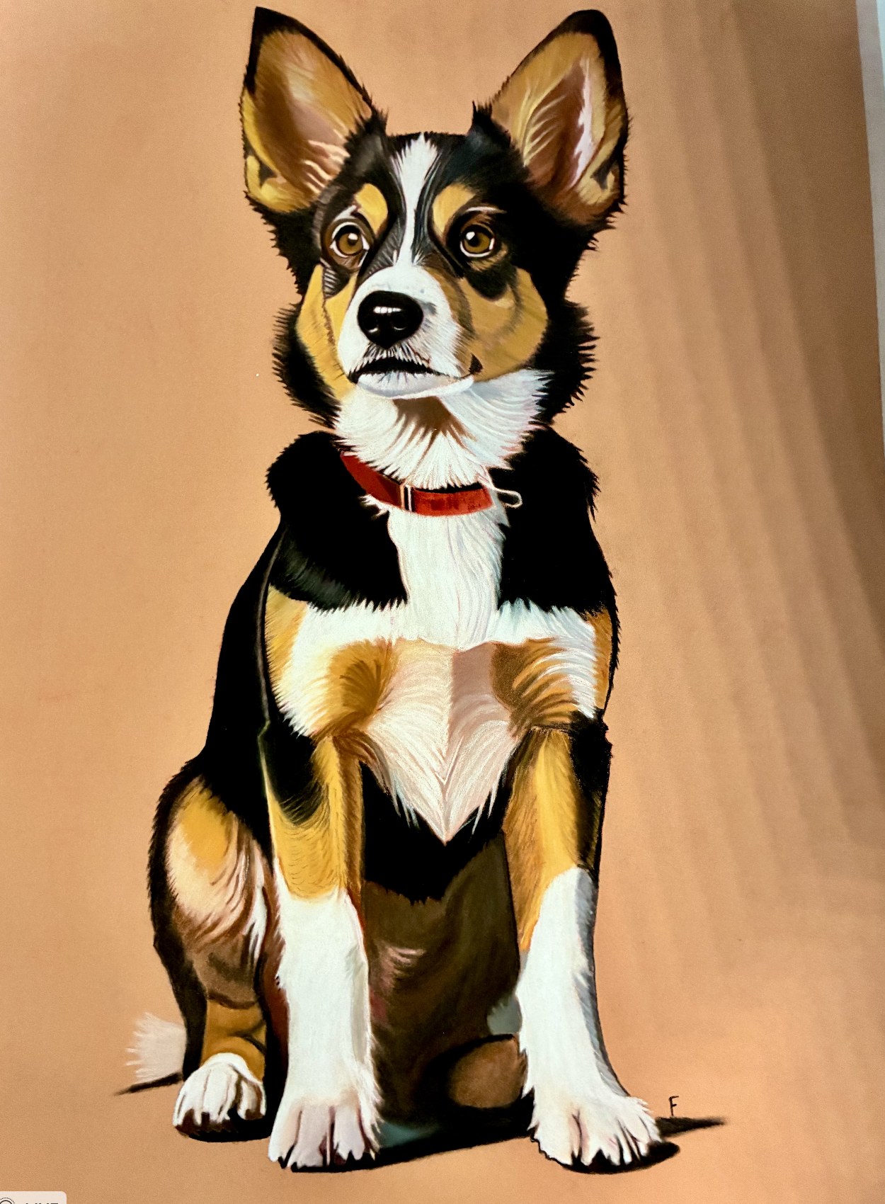 Past custom animal portrait commission 8 by Fulton Allem